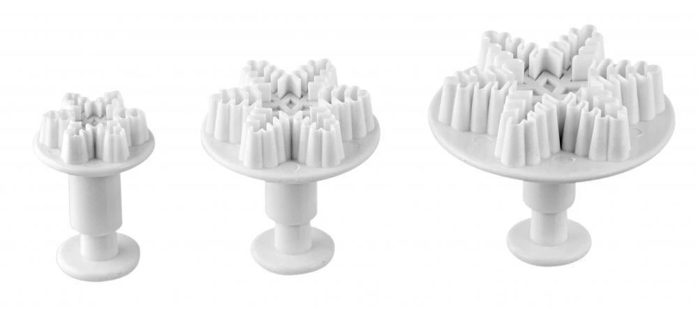 Dr. Oetker Dekorausstecher "Schneeflocke", 3er Set 1 Dr. Oetker Dekorausstecher "Schneeflocke", 3er Set
