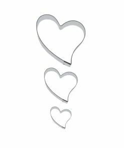 Städter Ausstechform Liebe 3,5–9 Cm Set, 3-teilig
