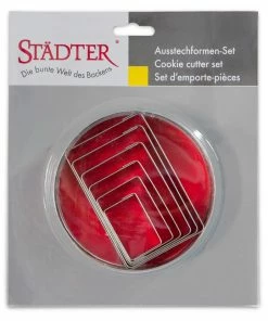 Städter Ausstechform Rechtecke 4–9,5 Cm Set, 6-teilig -Emil-Henry-Laden 201 008106 V01