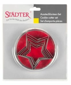 Städter Ausstechform Sterne 4,5–9 Cm Set, 6-teilig -Emil-Henry-Laden 201 018013 V01
