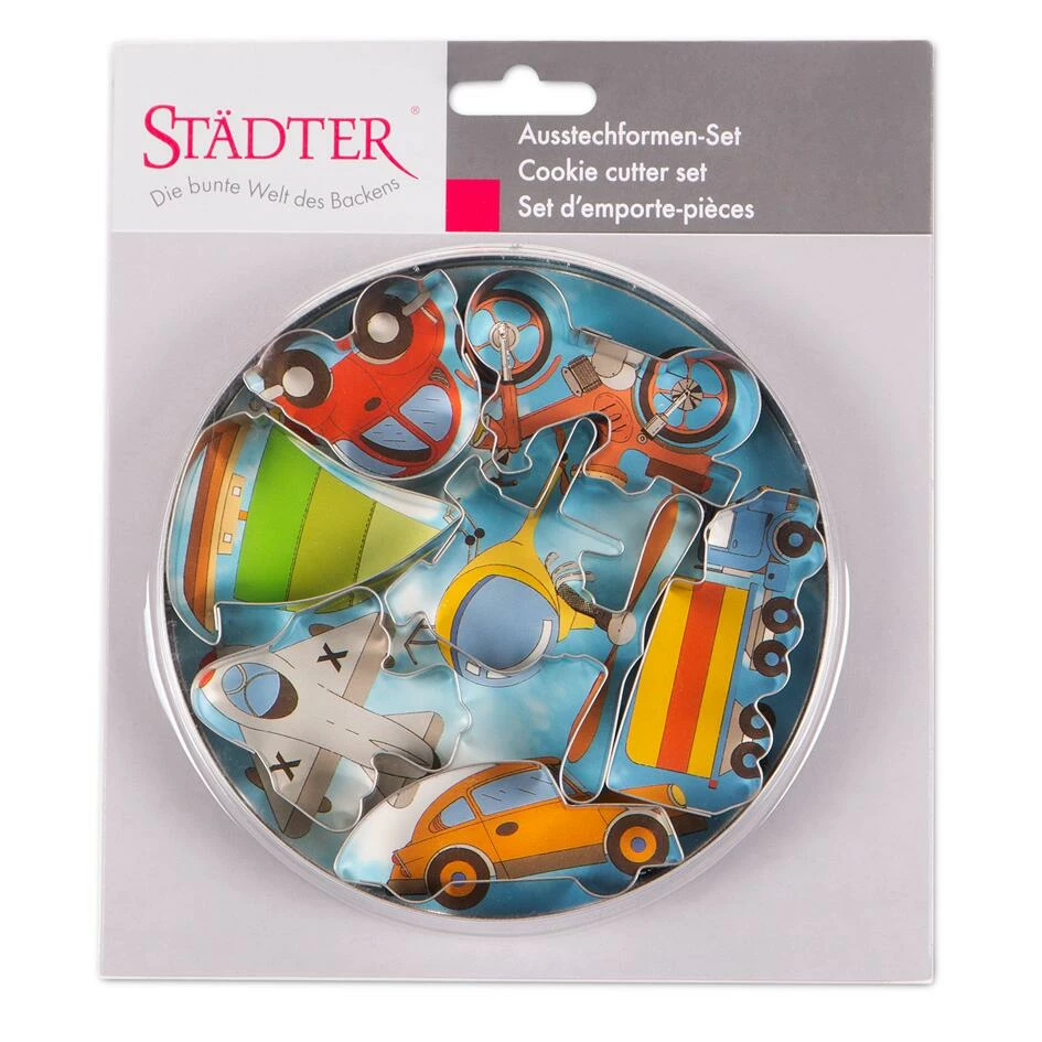 Städter Ausstechform Fahrzeuge 5,5–8 Cm Set, 7-teilig 2 Städter Ausstechform Fahrzeuge 5,5–8 Cm Set, 7-teilig – Bild 2