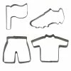 Städter Ausstechform Fußball-Fieber 6–8 Cm Set, 4-teilig