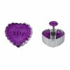Städter Ausstechform Herz 4,5 Cm Lila / Violett