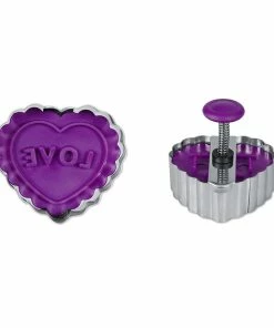 Städter Ausstechform Herz 4,5 Cm Lila / Violett