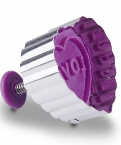 Städter Ausstechform Herz 4,5 Cm Lila / Violett -Emil-Henry-Laden 201 055032 P02