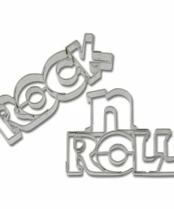 Städter Ausstechform Rock′n′Roll-Schriftzug 7 / 7,5 Cm 2-teilig