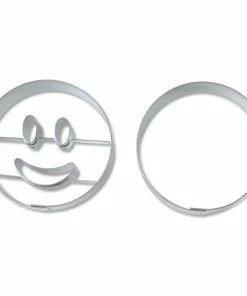 Städter Ausstechform Lachender Kreis Ø 5 Cm Set, 2-teilig