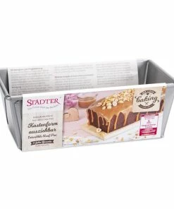 Städter Backform Kastenform 20-35 X 10,5 Cm / H 7 Cm Silber Auszieh 2.100 Ml -Emil-Henry-Laden 201 661592 V01