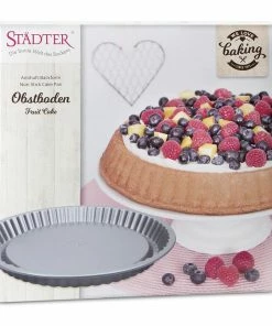 Städter Backform Obstbodenform Ø 30 Cm / H 3 Cm Silber -Emil-Henry-Laden 201 661714 V01