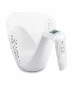 Städter Backhelfer Digitale Waage 1500 Ml Weiß Mit Messbecher