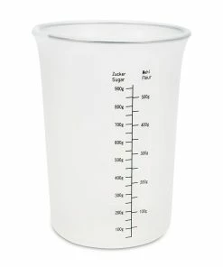 Städter Backhelfer Messbecher ø 12 Cm / H 16,5 Cm Transparent Silikon 1.000 Ml