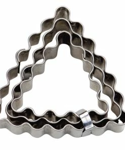 Städter Ausstechform Dreieck 4 / 5 / 6 Cm Gewellt Set, 3-teilig