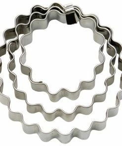 Städter Ausstechform Ring ø 3,5 / 5 / 6 Cm Gewellt Set, 3-teilig