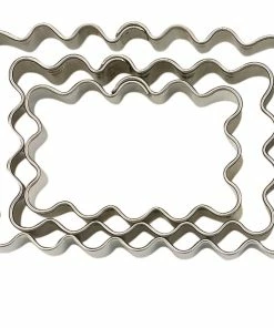 Städter Ausstechform Rechteck Gewellt Set, 3-teilig