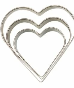 Städter Ausstechform Herz ø 3 / 4 / 5 Cm Glatt Set, 3-teilig