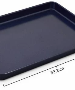 Zyliss Backblech Mit Antihaftbeschichtung 10 Zyliss Backblech Mit Antihaftbeschichtung -Emil-Henry-Laden 220 E980191 Baking Tray Hero Shot Angled Dimensions