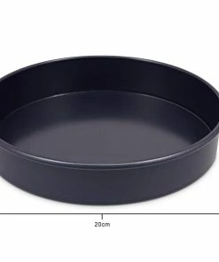Zyliss Runde Springform Mit Antihaftbeschichtung Und Abnehmbarem Boden, 20 Cm -Emil-Henry-Laden 220 E980195 8inch Spring form Cake pan Hero Angled Dimensions