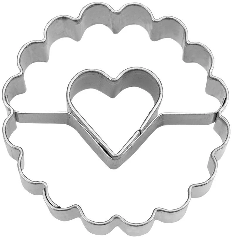 Städter Linzer-Ausstecher Herz In Ring Ø 4 Cm / H 1,5 Cm Gewellt 1 Städter Linzer-Ausstecher Herz In Ring Ø 4 Cm / H 1,5 Cm Gewellt