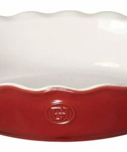 Emile Henry Gastro Emile Henry Pie Dish Modern Classics Mit Wellenrand In Rot