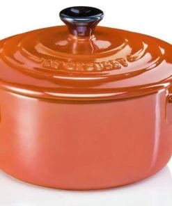 Le Creuset Mini Cocotte In Ofenrot Metallic