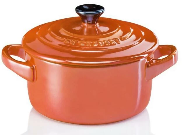 Le Creuset Mini Cocotte In Ofenrot Metallic 1 Le Creuset Mini Cocotte In Ofenrot Metallic