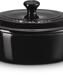 Le Creuset Mini Cocotte Oval In Schwarz