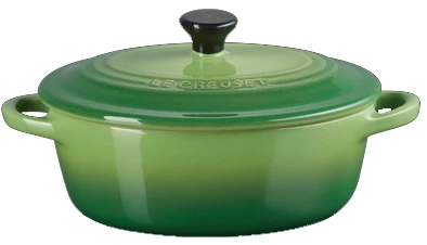 Le Creuset Mini Cocotte Oval In Bamboo Green 1 Le Creuset Mini Cocotte Oval In Bamboo Green