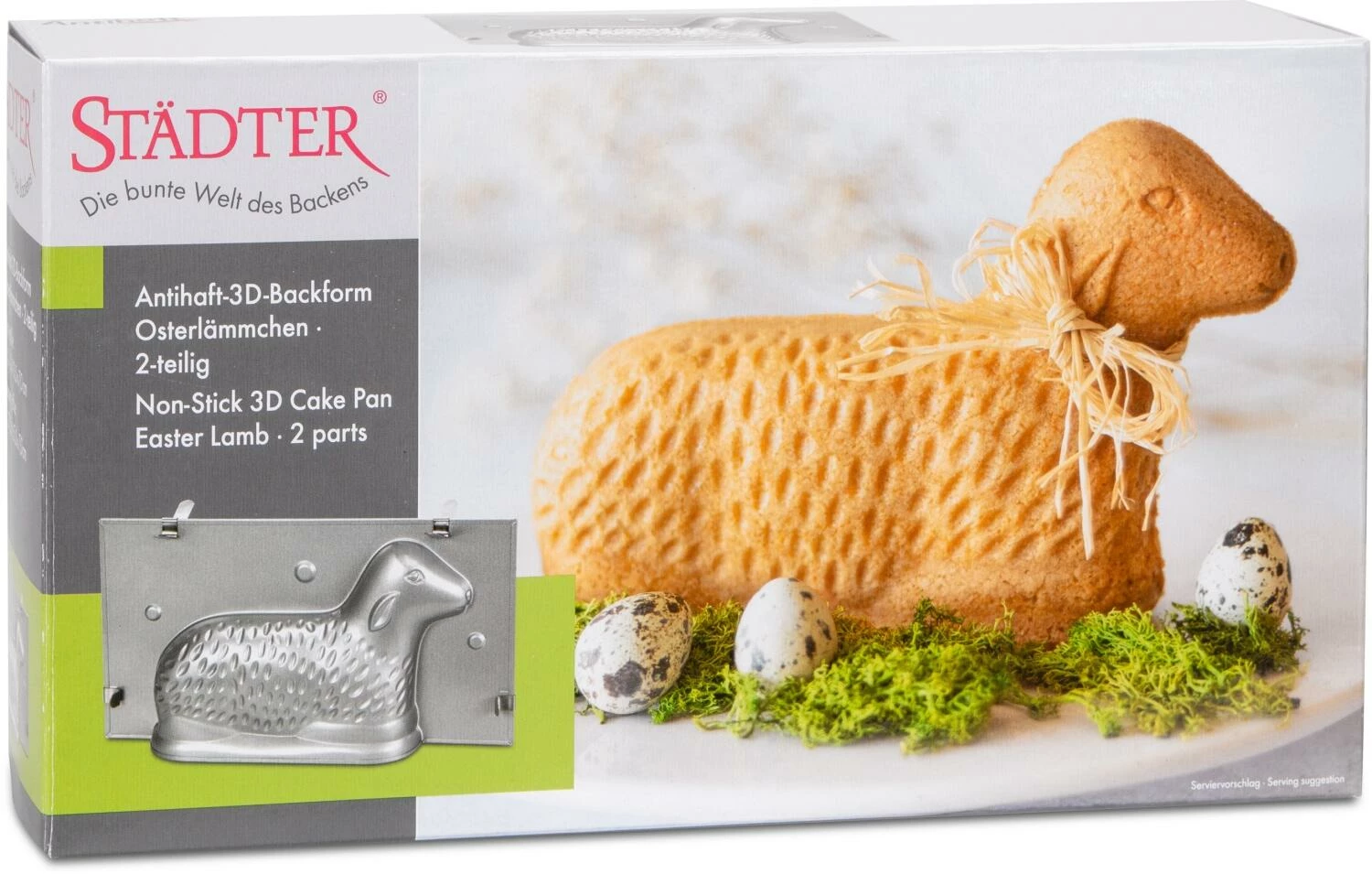 Städter We Love Baking Osterlämmchen 27,5 X 15 X 7 Cm Silber 3D-Backform 4 Städter We Love Baking Osterlämmchen 27,5 X 15 X 7 Cm Silber 3D-Backform - Image 4