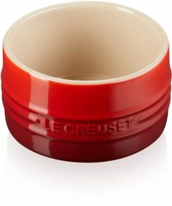 Le Creuset Förmchen, Stapelbar In Kirschrot