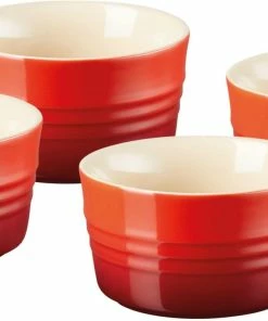 Le Creuset 4-er Set Förmchen In Kirschrot