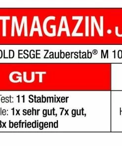 ESGE Zauberstab Stabmixer M 100 Design In Weiß -Emil-Henry-Laden 90120 90124 90128 UNOLD ESGE Zauberstab M 100 D