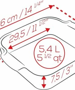 Appolia Auflaufform Quadratisch In Senfgelb 17 Appolia Auflaufform Quadratisch In Senfgelb -Emil-Henry-Laden APPOLIA DIMENSIONS Carre 36 5