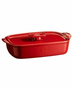 Emile Henry Deckel Für Ultime Rechteckig In Granatapfel -Emil-Henry-Laden EH 0052 340052 CouverclePlatUltime9652 LidForBakingDishUltime9652 Dish