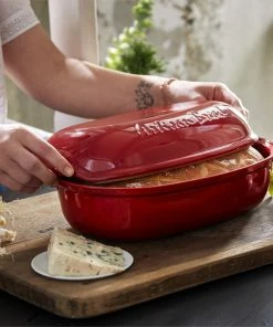 Emile Henry Artisan Brotform In Granatapfel -Emil-Henry-Laden EH 5501 Life Pain Artisan Bread CheeseFigs A