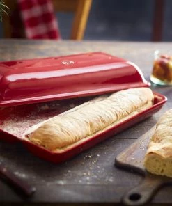 Emile Henry Ersatzunterteil Ciabatta-Set In Fusain 5 Emile Henry Ersatzunterteil Ciabatta-Set In Fusain -Emil-Henry-Laden EH 5502 Amb Ciabatta BakerOpen H 1