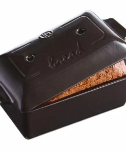 Emile Henry Kasten-Brotbackform In Fusain