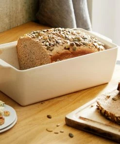 Emile Henry Kasten-Brotbackform In Creme -Emil-Henry-Laden EH 5504 Amb PainMoule BreadLoafBaker Bread NoLid H