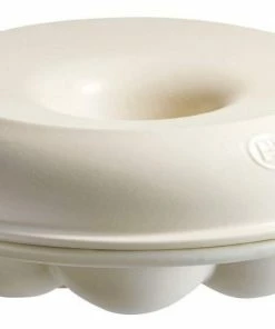 Emile Henry Brotkranz-Backform Rund In Creme