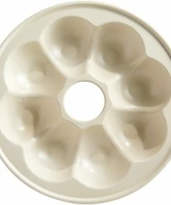 Emile Henry Brotkranz-Backform Rund In Creme 11 Emile Henry Brotkranz-Backform Rund In Creme -Emil-Henry-Laden EH 5505 505505 PainCouronne CrownBreadBaker TopBase01