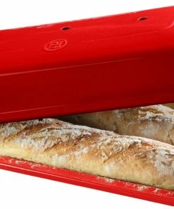 Emile Henry Baguette-Backform In Granatapfel