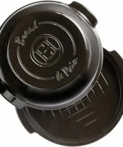 Emile Henry Brotbackform Rund In Fusain -Emil-Henry-Laden EH 5507 795507 SetPainMaison RoundBreadBaker TopBase