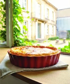 Emile Henry Torten- & Quicheform In Granatapfel -Emil-Henry-Laden EH 6028 Amb DeepFlanDish DeepFlanDish V