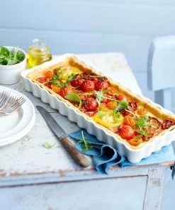 Emile Henry Kuchenform Lang In Farine -Emil-Henry-Laden EH 6034 Amb PlatTarteLong SlimTartDish TomatoTart A neu 4 l