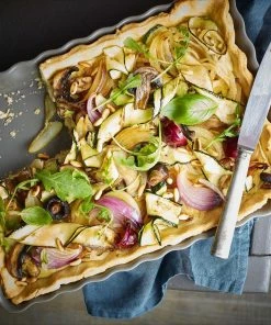 Emile Henry Kuchenform Rechteckig In Farine -Emil-Henry-Laden EH 6038 Amb PlatTarteRect RectTartDish OnionTart Top4 H HD min