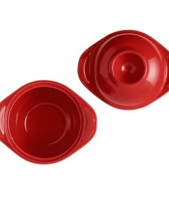 Emile Henry Mini-Auflaufform "Egg Nest" In Grand Cru -Emil-Henry-Laden EH 8409 348409 Oeuf EggNest Top