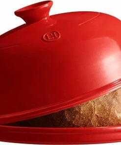 Emile Henry Brotbackform-Set In Granatapfel