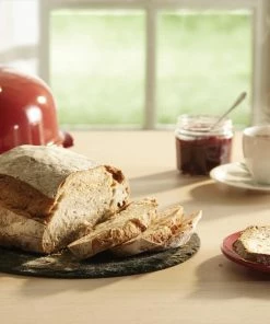 Emile Henry Brotbackform-Set In Granatapfel 9 Emile Henry Brotbackform-Set In Granatapfel -Emil-Henry-Laden EH 9108 Amb Bread Cloche Pain SlideBread H