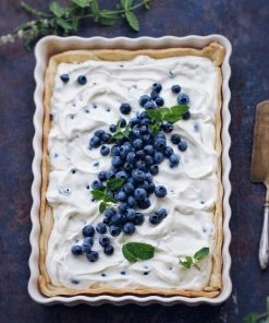 Emile Henry Kuchenform Rechteckig In Farine -Emil-Henry-Laden Emile Henry Kuchenform Blaubeertarte LD1 1