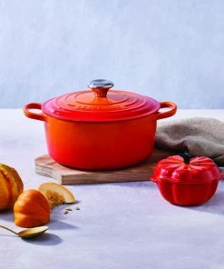Le Creuset Kürbisförmchen Mit Deckel In Ofenrot -Emil-Henry-Laden HALLOWEEN 7074