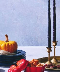 Le Creuset Kürbisförmchen Mit Deckel In Ofenrot -Emil-Henry-Laden HALLOWEEN 7211